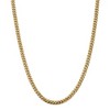 Black Bow Jewelry 5mm, 14k Yellow Gold, Solid Miami Cuban (Curb) Chain Necklace - 3 of 4
