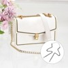 Unique Bargains Metal Corrosion-Resistant PU Leather Purse Flat Chain Strap - 4 of 4