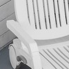Maggift Patio Chaise Lounges, Outdoor Pool Chair, Reclining Backrest with Rollers for Patio, Garden, Poolside, White,78.75"*29.5"*16.25" - 2 of 4