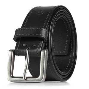 Wrangler Men's Casual Everyday Classic Top-Grain Leather Belt for Mens Jeans & Pants, Branded Belt Male Accessories, Gift for Mens Boyfriend Husband - 1 of 4