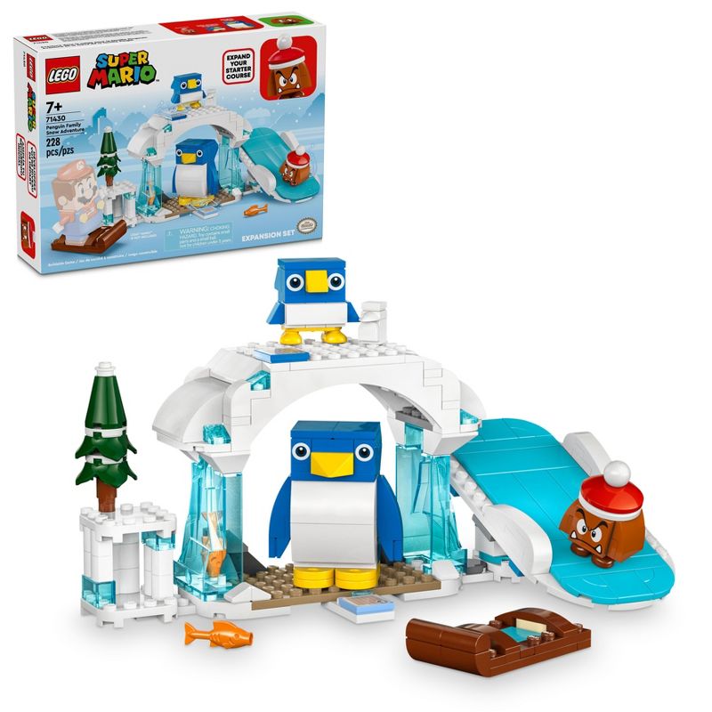 LEGO Super Mario Penguin Family Snow Adventure Expansion Set 71430, 1 of 8
