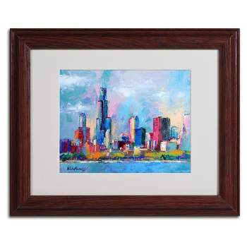 Trademark Fine Art -Richard Wallich 'Chicago 5' Matted Framed Art