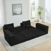 Okak Modern Modular Sectional Futon Sofa for Living Room Bedroom,Deep Seat Sleeper Couch with Comfy Backrest & Removable Ottoman - 3 of 4