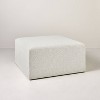 Boucle Upholstered Square Cocktail Ottoman - Hearth & Hand™ with Magnolia - 2 of 4