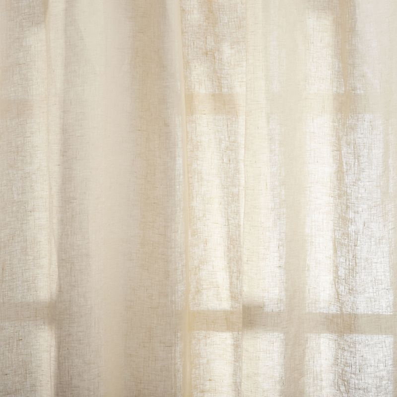 Exclusive Home Solano 100% Linen Light Filtering Hidden Tab Top Curtain Panel, 2 of 8