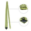 Allegra K Men's Polka Dots Business Wedding Pocket Square Clip Cufflinks Necktie Sets - 2 of 4