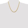 Black Bow Jewelry 5mm, 14k Yellow Gold, D/C Quadruple Rope Chain Necklace - 2 of 4