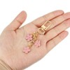 Unique Bargains Cute Flower Women Gifts Pendant Keychain with Snap Hook for Bags Decor - 3 of 4