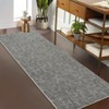 Machine Washable Runner Rugs 2x6 Modern Solid Design Non-Slip Rug Runner Printed Textured Floor Carpet Runner Ultra Thin Hallway Rug - 2 of 4