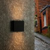 DOMETOUR 5.51 x 1.97 x 5.51 inch Outdoor Wall Light/ Path Light, Dark Grey - 2 of 4