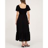 August Sky Women's Smocked Empire Waist Midi Dress - 2 of 4