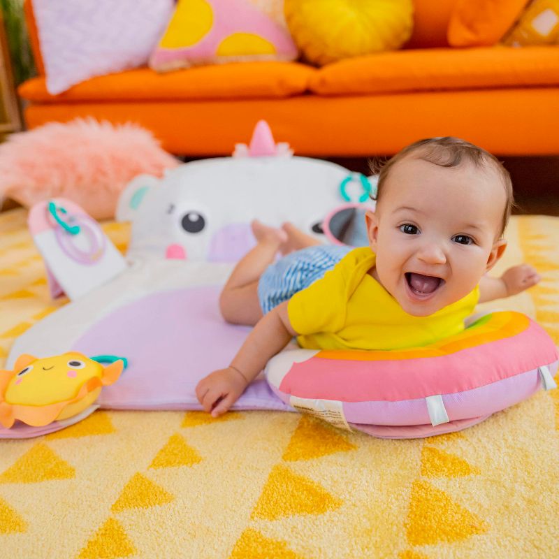 Bright Starts Tummy Time Prop and Playmat - Unicorn, 5 of 17