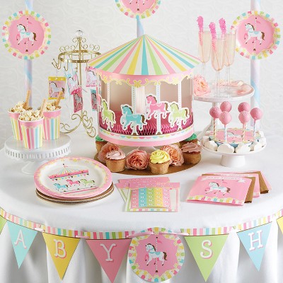 3ct Unicorn Carousel Diy Baby Shower Centerpiece Sticks Target