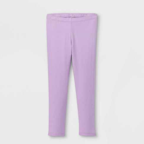 Toddler Girls' Solid Leggings - Cat & Jack™ Violet 2t : Target