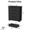 Storage Cabinet Sideboard Cabinet, Wooden Cabinet w/Adjustable Shelves, Glass Doors and Metal Handles - 2 of 4