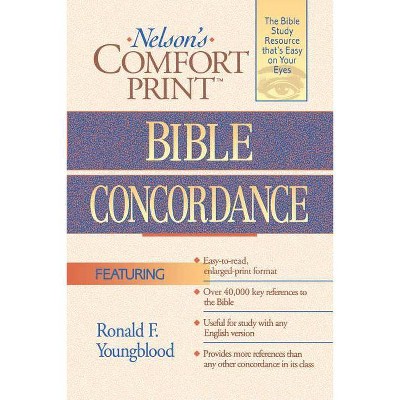 Comfort Print Bible Concordance - by  Thomas Nelson (Paperback)