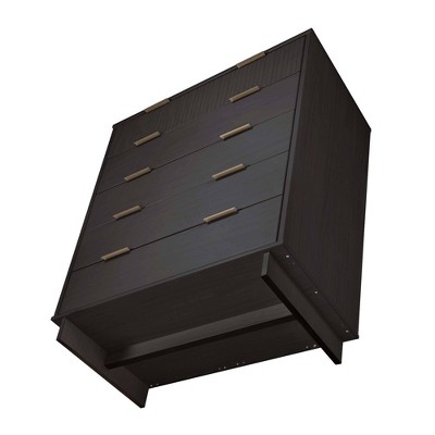 Granville Dark Grey Pinewood Vertical Dresser Set