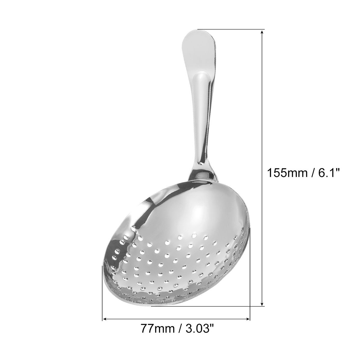 Unique Bargains Stainless Steel Rust-resistant Cocktail Strainer Spoon - thumbnail 2