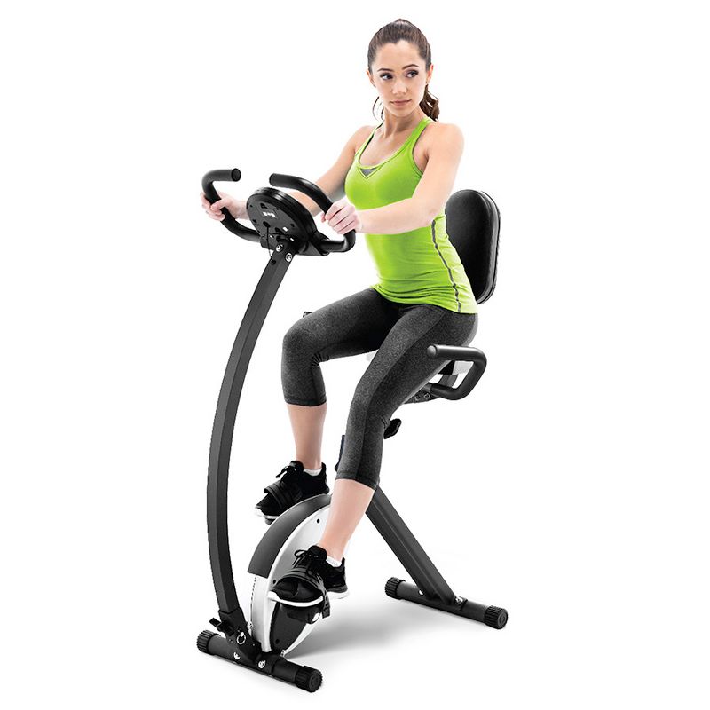 Marcy Foldable Exercise Bike with High Back Seat, 4 of 22