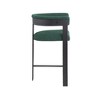 Meridian Furniture,Romeo Green Boucle Fabric Counter Stool, Set of 2 - 4 of 4
