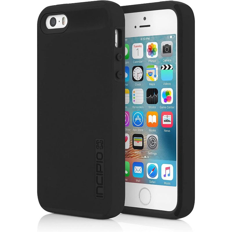 Incipio DualPro Hard Shell Case for Apple iPhone SE/5S/5 - Black, 1 of 4
