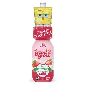 good2grow Organic Strawberry Milk - 8 fl oz Bottle - 1 of 4