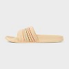 Pride Adult Rainbow Easy Closure Strap Slides - Beige - 2 of 3