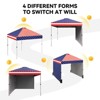 Pop Up Canopy Tent, 10 x 10 Outdoor All Season Waterproof Sun Shade with Wheeled Bag for Parties Events Camping - 2 of 4