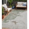 HomeRoots 5' X 8' Artichoke Green And Linen Abstract Washable Indoor Outdoor Area Rug - 2 of 3