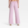 Women's Mid-Rise Foldover Wide Leg Pants - JoyLab™ - 2 of 3