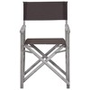 vidaXL Director Chair Set of 2 Grey wash and black - 3 of 4