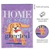 Magnolia Garden Home is Where You're Greeted with Love Dog 13 x 18 Inch Polyester Garden Flag - 2 of 2