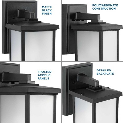Progress Lighting Trafford 1-Light Textured Black Non-Metallic Outdoor Wall Light