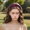 Unique Bargains Women's Lotus Wide Lace Headband 1 Pc - 2 of 4