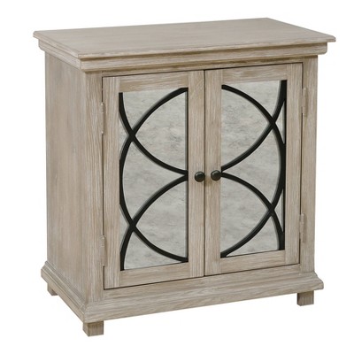 Rustic 2 Door Accent Chest Natural - HomeFare