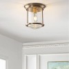 10.25" Metal/Glass Savannah Flush Mount (Includes Energy Efficient Light Bulb) - JONATHAN Y - 2 of 4