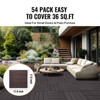 VEVOR Interlocking Deck Tiles, 54 Pack,12"x12" 54 sq. ft Plastic Waterproof Outdoor Flooring All Weather Use, Patio Floor Decking Covering Tiles - 3 of 4