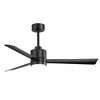 Airsurfer 52" Matte Black 3-Blade LED Ceiling Fan with Remote and Color-Changing Light - 2 of 4