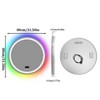 Overlength Rectangle RGB LED Bathroom Mirror w/ Bluetooth Speaker Vanity Mirror for Make Up - 2 of 4