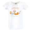 Hudson Baby Infant and Toddler Girl Short Sleeve T-Shirts, Fall Pumpkin Spice - image 4 of 4