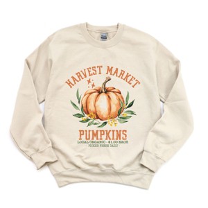 Simply Sage Market Harvest Market Pumpkins Local Organic Sweatshirt - 1 of 4