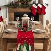 Racxily Christmas Table Runner , Xmas Trees Snowflakes Holiday Decorative Farmhouse Table Decoration for home - 2 of 4