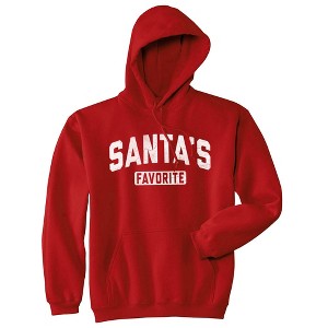 Santas Favorite Adult Hoodie Funny Sarcastic Christmas Hooded