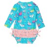 RuffleButts Baby/Toddler Girls UPF50+ Long Sleeve One Piece Rash Guard - 2 of 4