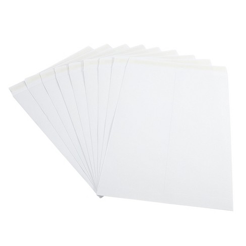 Unique Bargains Coin Envelope Self-Adhesive Small Item Stamp Storage Packet  for Office Garden White 25 Pcs 12.7 x 9 inch