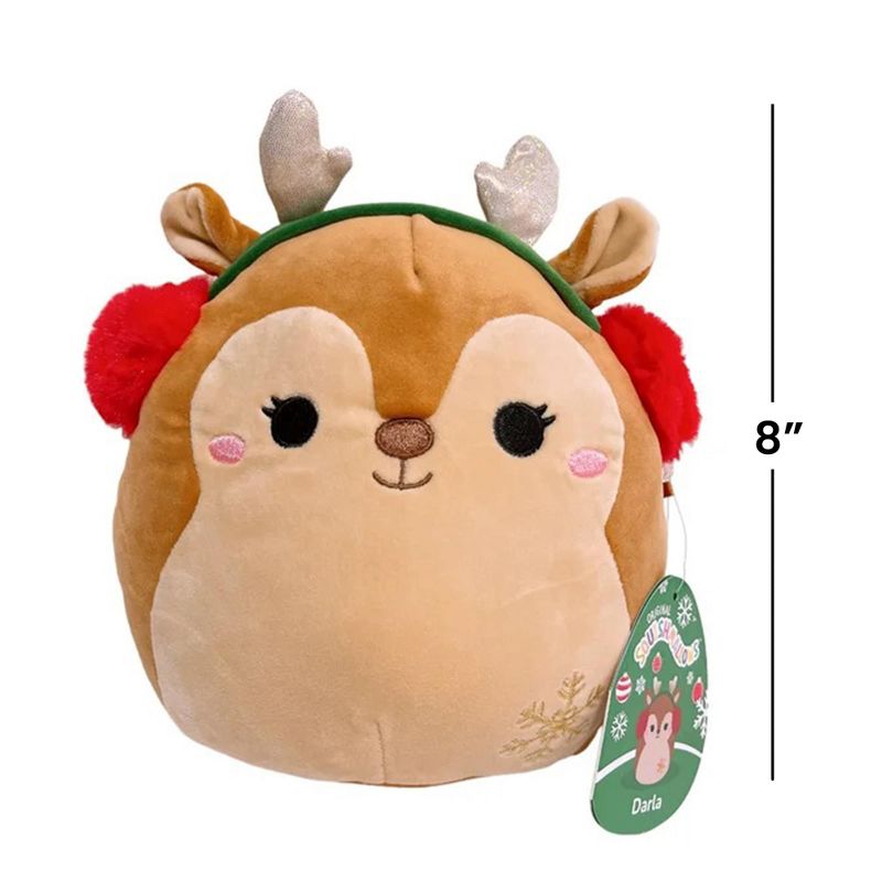 Squishmallows 8 Inch Holiday Plush | Darla the Deer, 3 of 6