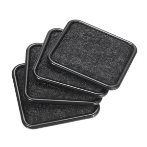 Unique Bargains Reusable Square Sliding Floor Protectors Furniture Pads 4 Pcs - 1 of 4