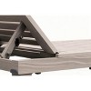 Gulches Single Seater Outdoor Sun Lounge 5-Position Adjustable Back, Wood Texture Design, UV-Protected Weatherproof - 2 of 2