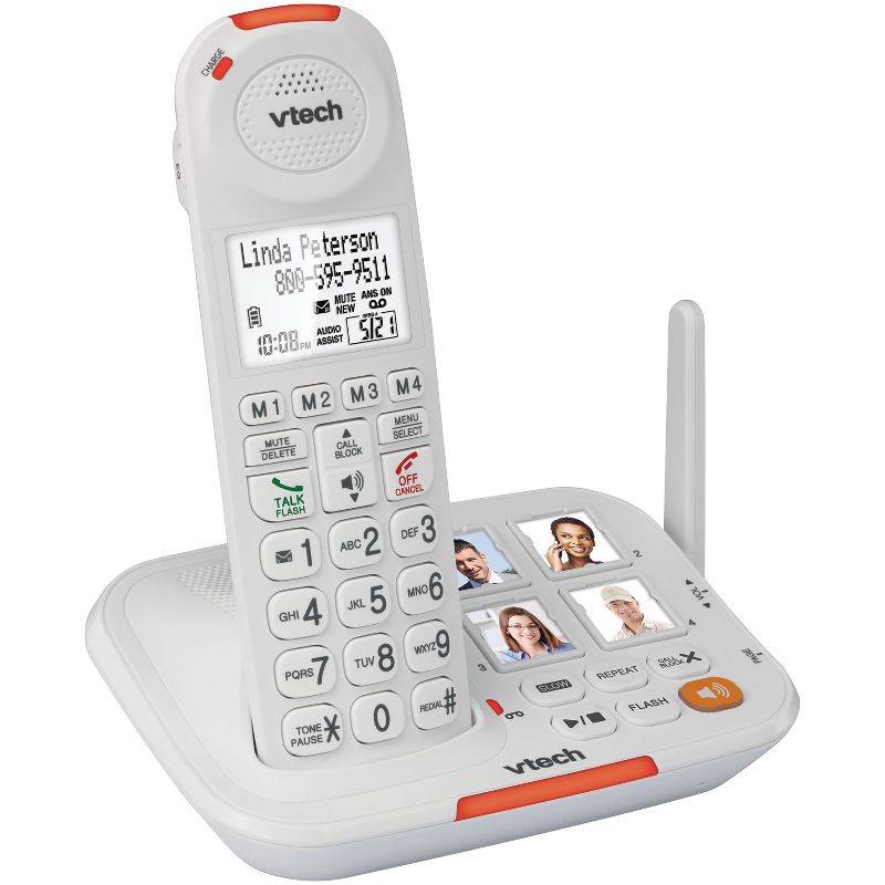 VTech® Amplified Cordless Answering System with Big Buttons and Display, 3 of 5
