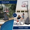 Best Choice Products Adjustable 4.4-10ft Basketball Hoop, Portable Goal w/Shatterproof Backboard, Ball Return - 3 of 4